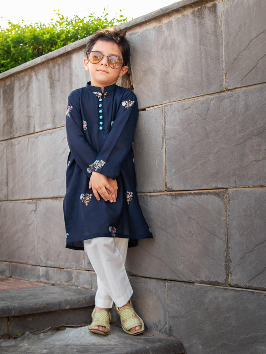 Stary Night - Block Print Kurta Pajama