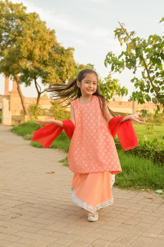 Silver Whisper Peach - Girl